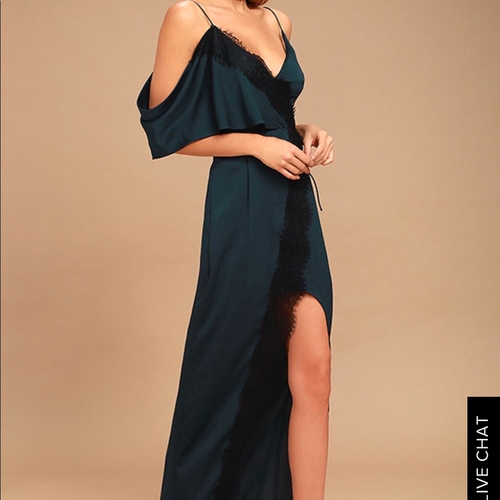 Keepsake stop me navy blue lace Dress From Lulus